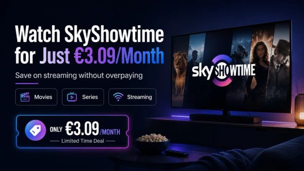 Watch SkyShowtime for Just €3.09/Month