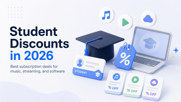Student discounts in 2026 for music, streaming, cloud storage, and software subscriptions